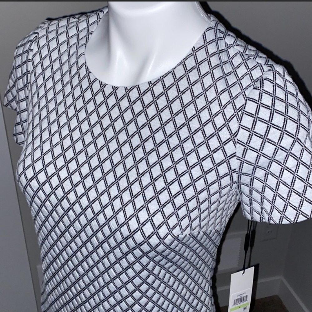 NWT Calvin Klein size 4 black and white professional dress